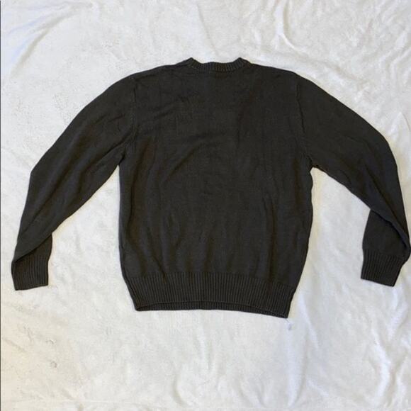 Tricots St. Raphael Olive Green Crewneck Textured Knit Sweater | Sz L - Picture 5 of 5